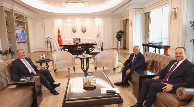 Mehmet Özhaseki Memduh Büyükkılıç'ı ağırladı
