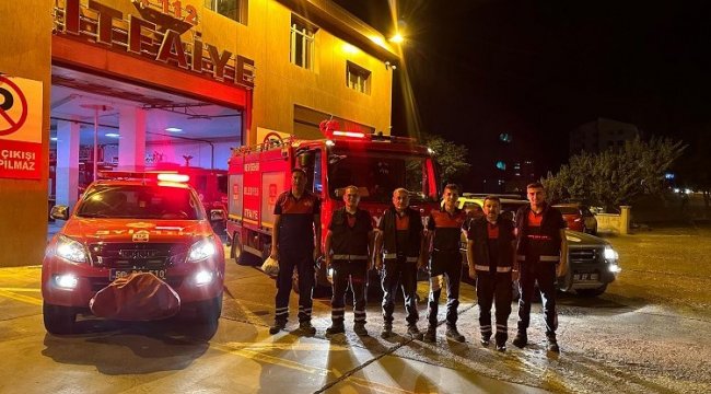 Nevşehir itfaiyesi Kemer'e gitti