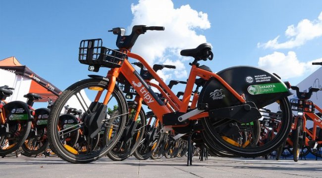 Sakarya'da yeni elektrikli bisikletler hizmette