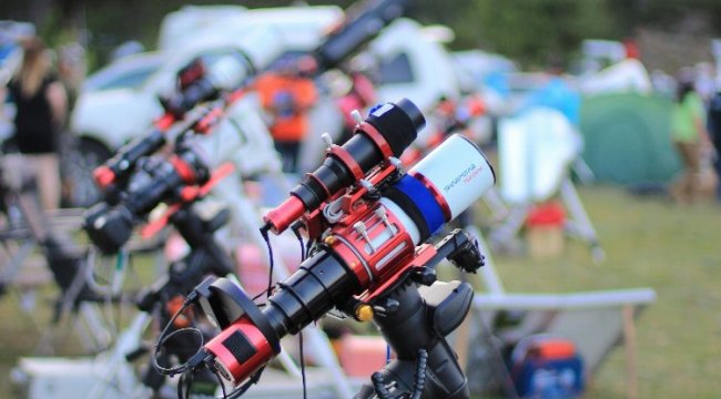 Uzayı Denizli'de Topuklu Yaylası'ndan keşfettiler