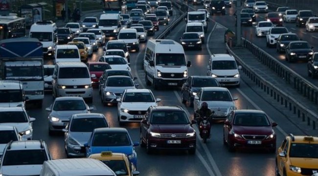 Yılın ilk yarısında 1 milyonu aşkın araç trafikte