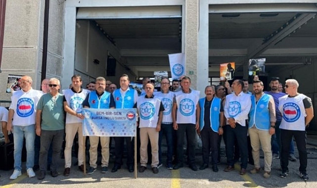Bursa'da itfaiyecilerden darp olayına ilişkin basın açıklaması