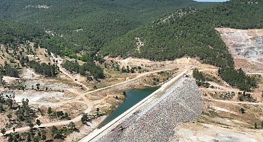 Bursa Kocadere Göleti'nde imalatların yüzde 45'i tamamlandı