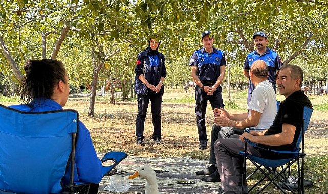 Çayırova'da mesire alanları ve parklarda huzuru sağlıyorlar
