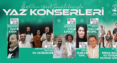 Çiğli yaz konserlerinde sahne yerel sanatçıların