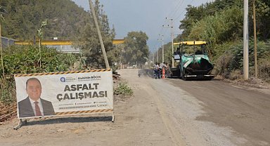 Demirtaş Grup Yolu'na sıcak asfalt