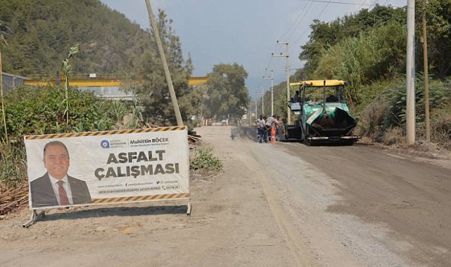 Demirtaş Grup Yolu'na sıcak asfalt