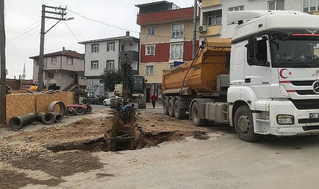 Gebze'de altyapı çalışmaları sürüyor