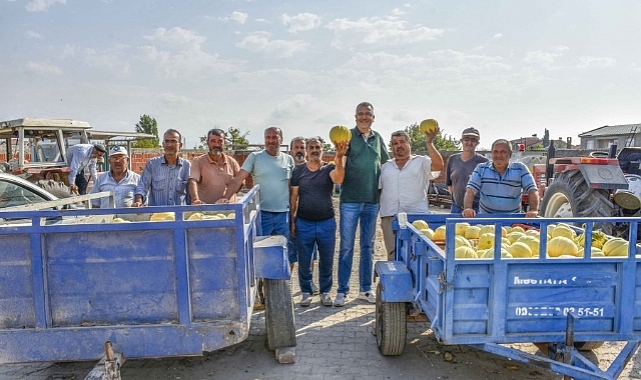 Karacabeyli çiftçiler kavun hasadından memnun
