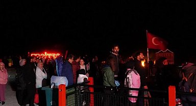 Kayseri Erciyes'te meteor yağmuru coşkusu