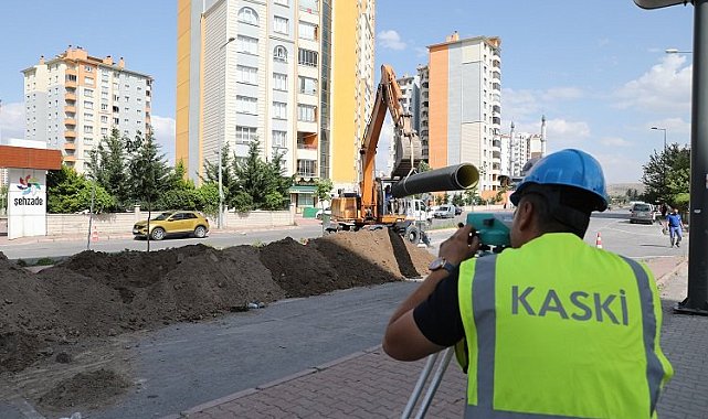 Kayseri Kocasinan'da altyapı yenileniyor