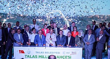 Kayseri Talas Millet Bahçesi'ne ilk harç
