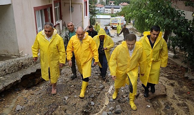 Kayseri Yahyalı'da sel yaraları sarılıyor