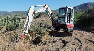 Manisa Saruhanlı'da dere temizliği
