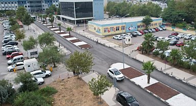 Manisa'da üniversite hastanesine peyzaj çalışması