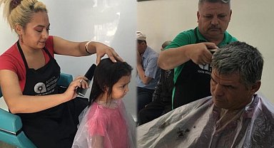 Mobil kuaför yaylalarda