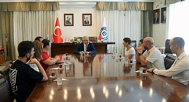 Rektör Budak, Egeli ekibi ağırladı