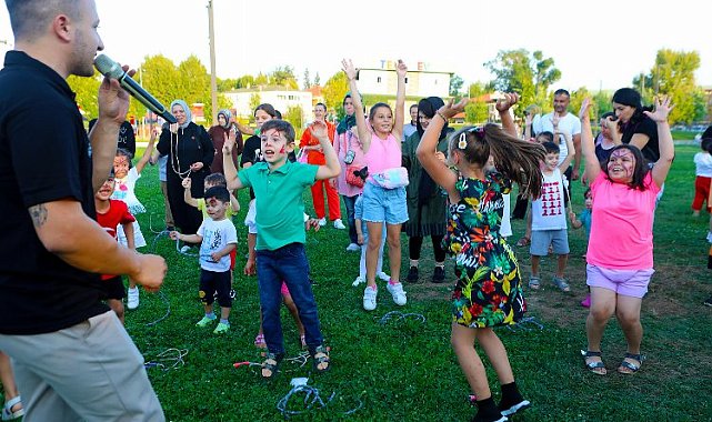 Sakarya'da çocuklar eğlencenin zirvesindeydi