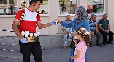 Sıcak havayı Nevşehir Belediyesi serinletti