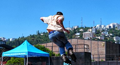 Skate Park'ta adrenalin tavan yaptı