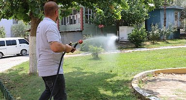 Somalı muhtarlar ilaçlama çalışmasında