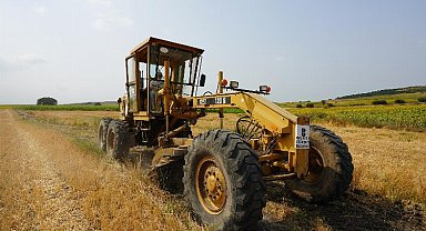 Tarla yolları genişletiliyor