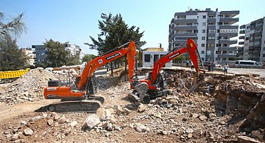 Yeşilyurt Pazaryeri için ilk kazma vuruldu