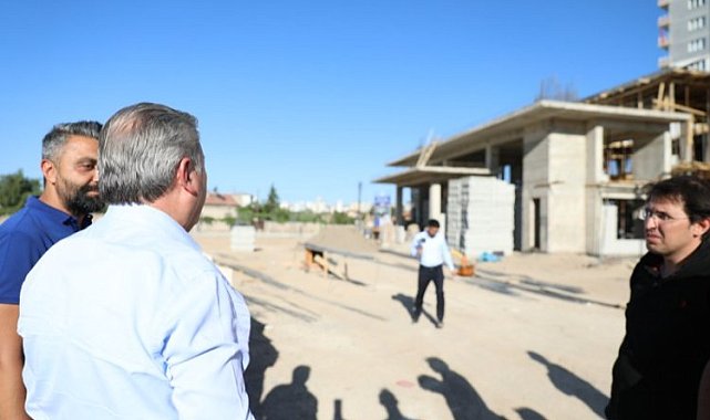 Adem Tanç Cami'nde çalışmalar sürüyor