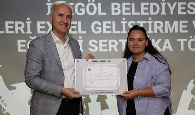 Bursa İnegöl'de hizmet içi eğitimde sertifikalandılar