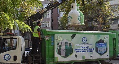 Bursa Yıldırım'da 5 bin tona yakın atık cam toplandı