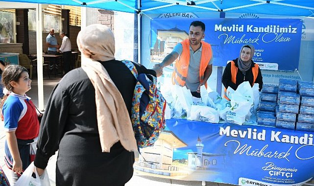 Çayırova'dan vatandaşlara kandil simidi