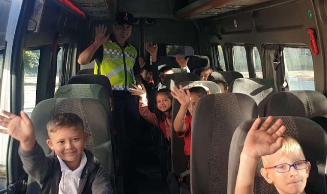 Edirne Jandarması'ndan servis güvenliği eğitimi