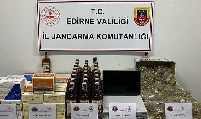 Edirne'de kaçakçılık operasyonu