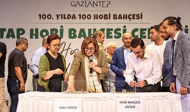 Gaziantep'te 5'ncü Hobi Bahçeleri kuraları çekildi
