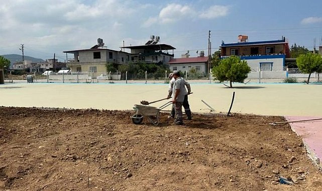 Hatay'da yeşil alanlar düzenleniyor