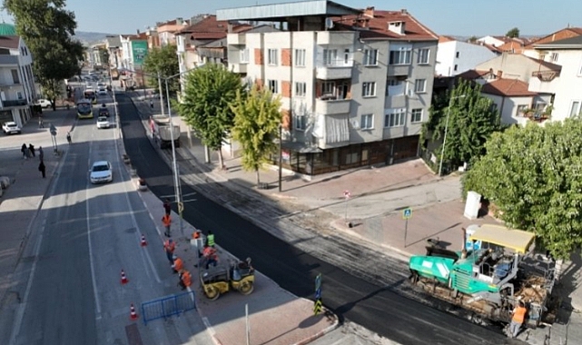İnegöl'de ana arterler daha sağlıklı hale getiriliyor