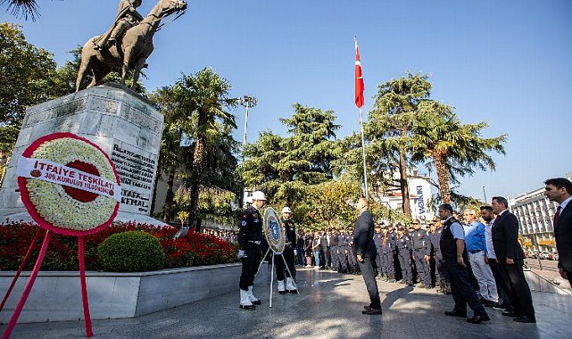 İtfaiye Teşkilatı 309 yaşında... Teşkilattan Bursa'da çelenk