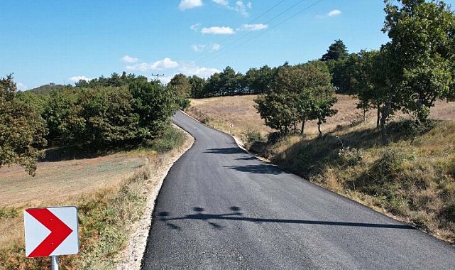 Karamürsel Tahtalı-Kadriye yolu asfaltlandı