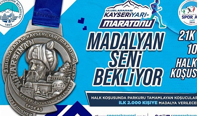 Kayseri'de yarı maratona geri sayım