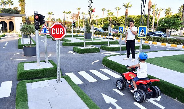 Minik sürücülere trafik eğitimi
