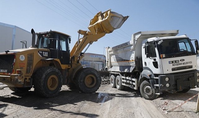 Nevşehir Sanayi Bölgesi'nde asfalt çalışması