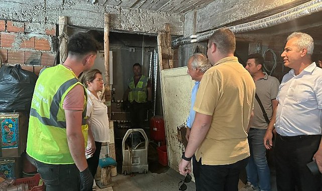 Soma'da bina altı güç istasyonlarına yoğun çalışma