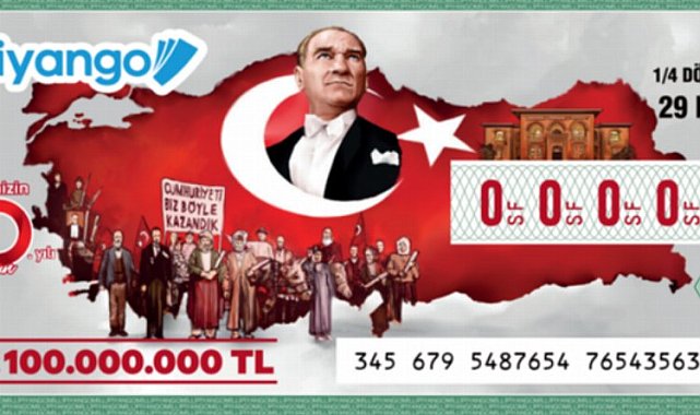 29 Ekim'e özel ikramiye 100 milyon TL!