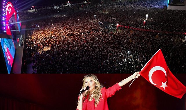 Ankara'da Hadise çıktı! Muhteşem Cumhuriyet konseri