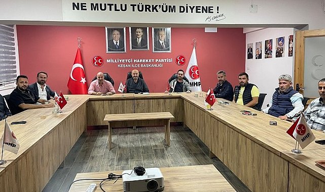 Burak İşçimen'den MHP Keşan'a ziyaret