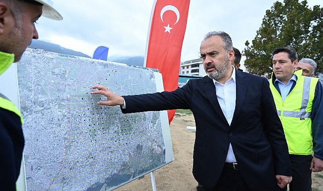 Bursa Yıldırım'ın zemin röntgeni çekiliyor