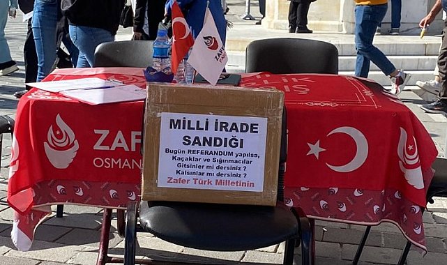 Bursa'da Zafer Partisi'nden milli iİrade sandığı