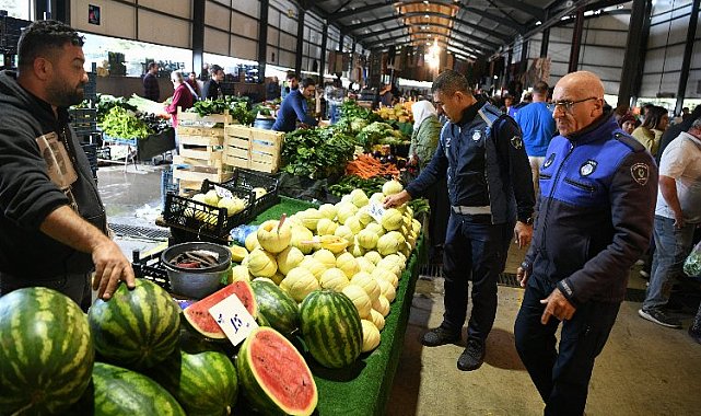Çayırova Zabıtası pazarlarda sıkı denetimde