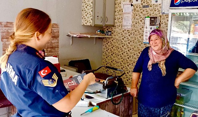 Edirne'de Jandarmadan kadına yönelik şiddetle mücadele farkındalığı