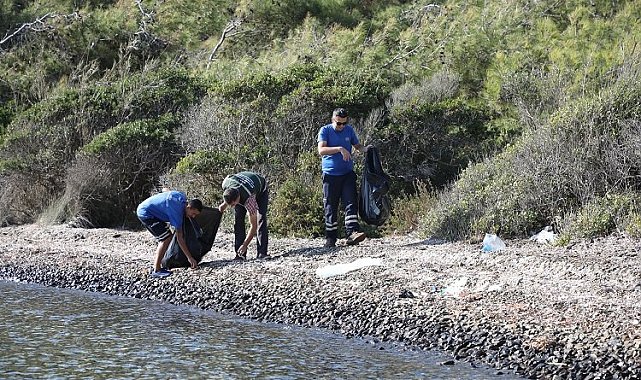 Gökova Körfezi'nde araç yolu olmayan koylar temizleniyor